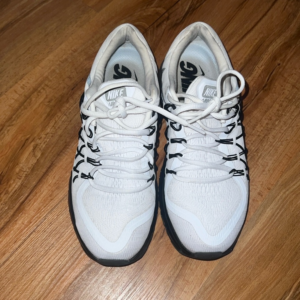 White and black Nike air max